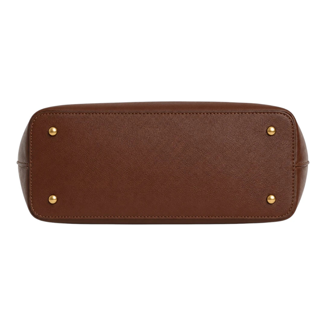 LR Boutique Brown Leather Women's Handbag – Premium Elegant Office Bag