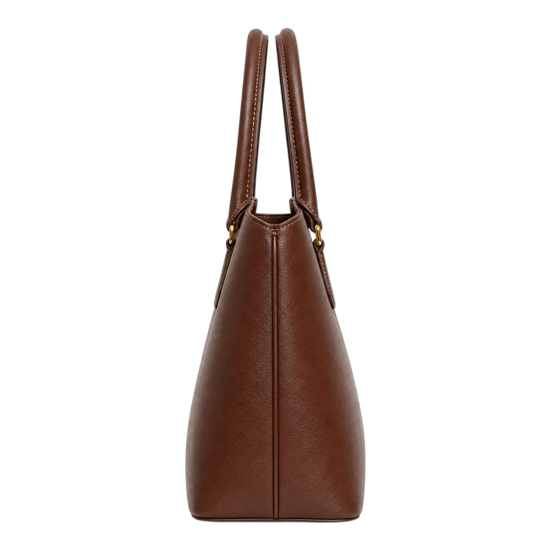 LR Boutique Brown Leather Women's Handbag – Premium Elegant Office Bag