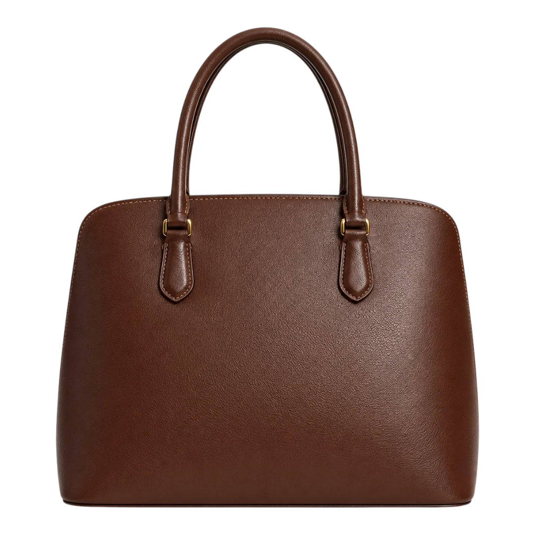 LR Boutique Brown Leather Women's Handbag – Premium Elegant Office Bag