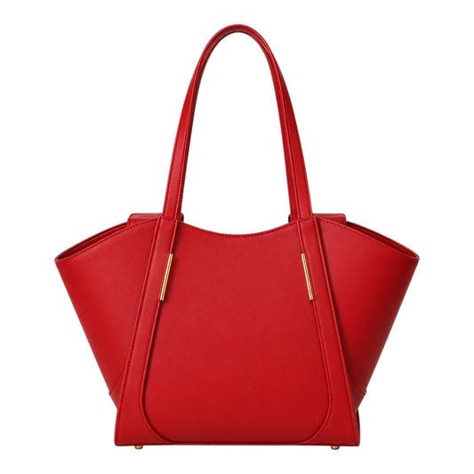 LR Boutique Elegant Red Leather Women's Handbag