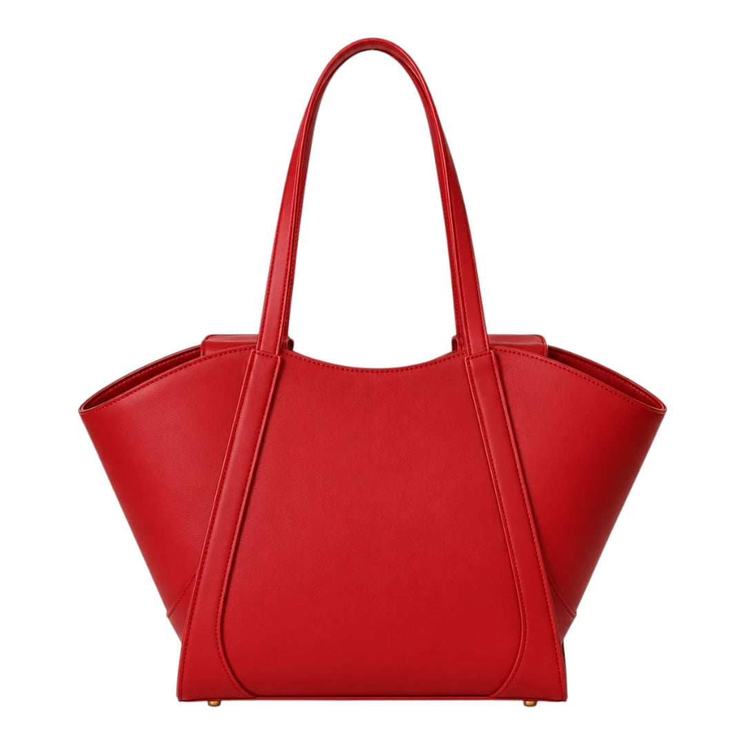 LR Boutique Elegant Red Leather Women's Handbag