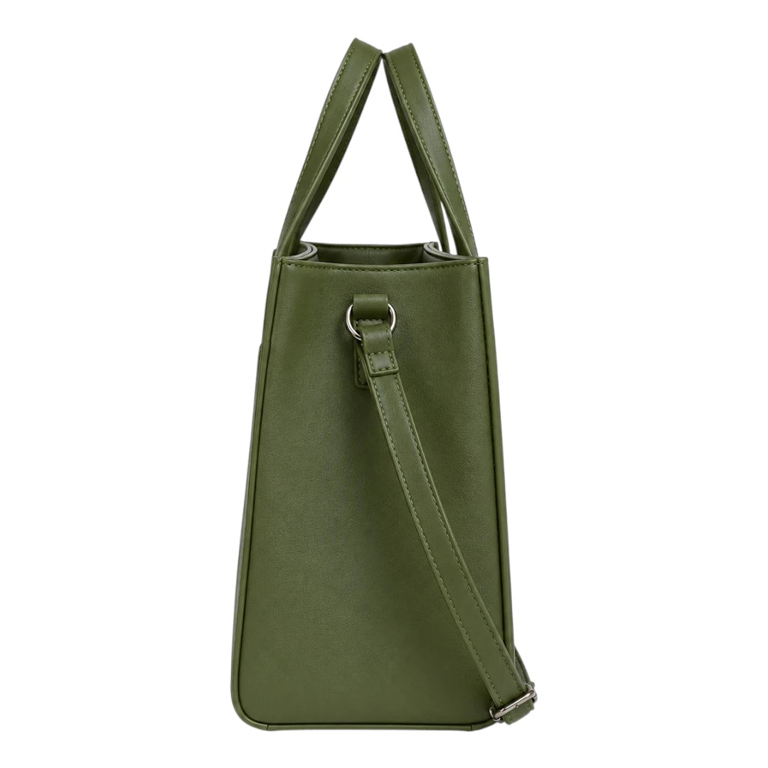 LR Boutique Premium Green Structured Handbag