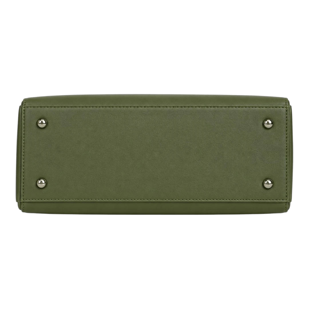 LR Boutique Premium Green Structured Handbag