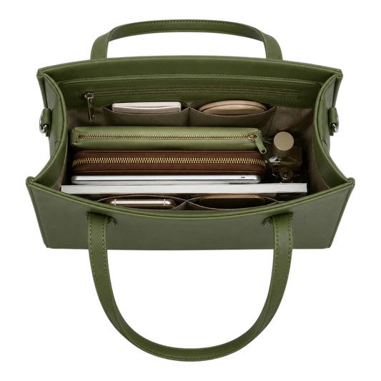 LR Boutique Premium Green Structured Handbag